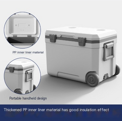 45L Outdoor Rolling Cooler for Camping and Picnics