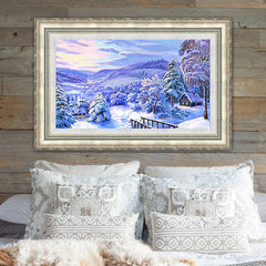 Snowy Landscape Diamond Painting for Home Decoration