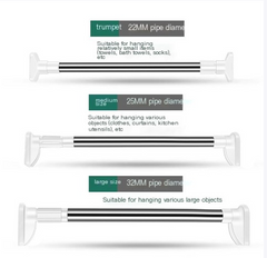 Stainless Steel Adjustable Curtain and Drying Rod